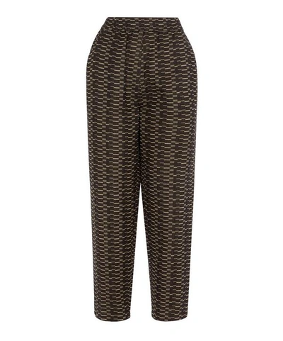 Ace And Jig Gatsby Jacquard Trousers In Black
