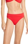 Melissa Odabash Brussels Bikini Bottoms In Red Pique