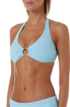 Melissa Odabash Brussels Underwire Bikini Top In Celeste Ribbed