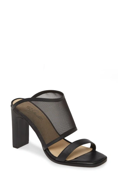 42 Gold Linx Slide Sandal In Black