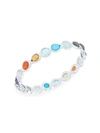 IPPOLITA Rock Candy® Sterling Silver & Multi-Stone All-Around Hinged Bangle