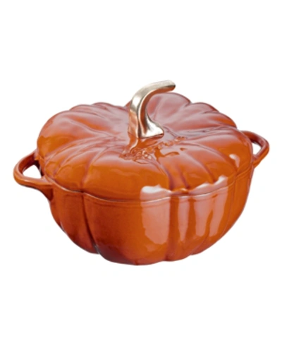 Staub Cast Iron 5-qt. Pumpkin Cocotte In Burnt Orange