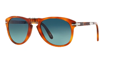 Persol Steve Mcqueen Pilot Frame Sunglasses In Polarized Blue