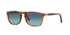 Persol Po3059s 54mm Polarized Square Sunglasses In Polarized Light Blue Gradient