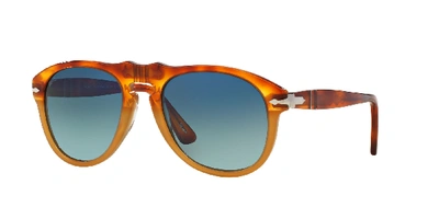 Persol 649 In Polarized Light Blue Gradient