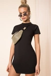 Superdown Destiny Slit Dress In Black