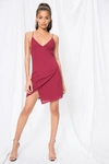 SUPERDOWN AIDEN WRAP MINI DRESS