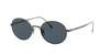 Persol Blue Oval Titanium Unisex Sunglasses Po5001st 8001r5 51 In Blue