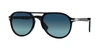 Persol X La Casa De Papel Po3235s El Profesor Sergio Sunglasses In Polarized Light Blue Gradient