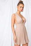 Superdown Elena Mini Dress In Rose Gold