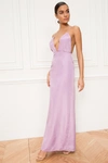 Superdown Azita Plunge Maxi In Lilac