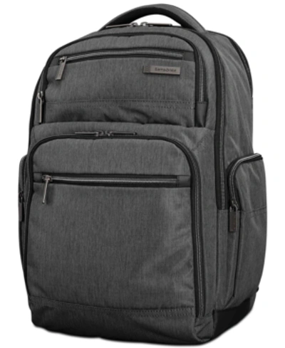 Samsonite Modern Utility 18" Double Shot Backpack In Charcoal Heather