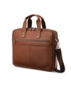 Samsonite Classic Leather Slim Brief In Cognac