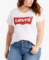 Levi's Perfect Logo Tee (plus Size) In White
