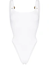 Hunza G Solitaire One Piece Swimsuit In White