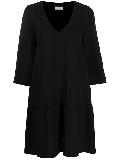 Altea V-neck Tunic Dress In Black