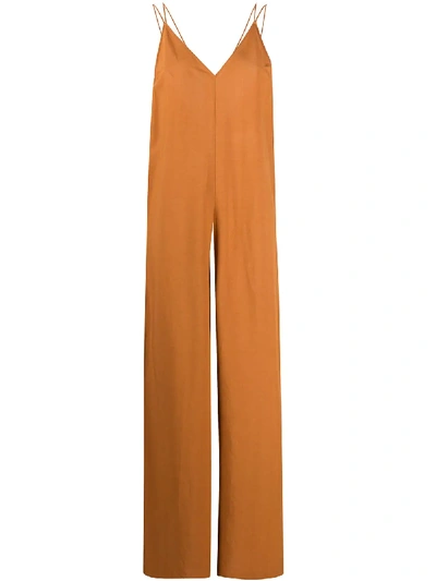 Altea Wide-leg Jumpsuit In Brown