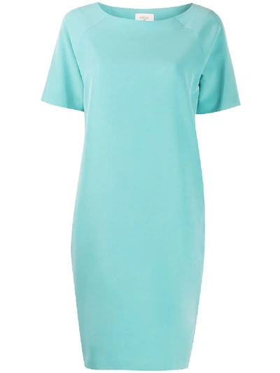 Altea Boat-neck Shift Dress In Green