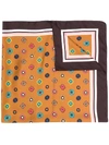 ALTEA GEOMETRIC-PATTERN SILK SCARF