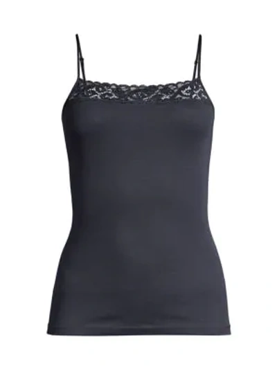 Hanro Moments Spaghetti Camisole In Midnight