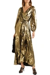 TEMPERLEY LONDON EDA WRAP-EFFECT SILK AND LUREX-BLEND JACQUARD MAXI DRESS,3074457345622684643