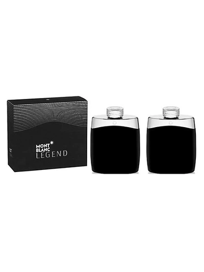 Montblanc 2-piece Legend Eau De Toilette & After-shave Lotion Travel Set In Grey