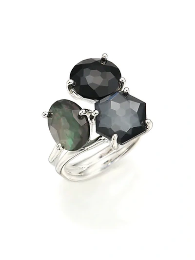 Ippolita Rock Candy Black Tie Semi-precious Multi-stone & Sterling Silver Cluster Ring