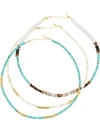 ALL THE MUST GOLD-PLATED BEADED NECKLACE SET