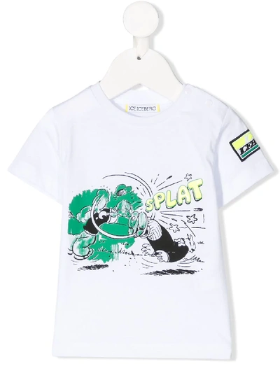 Iceberg Babies' Graphic Print T-shirt In White