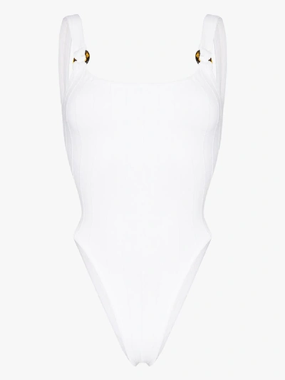 Hunza G Solitaire One Piece Swimsuit In White