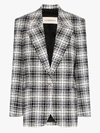 ALEXANDRE VAUTHIER CHECKED CRYSTAL BUTTON BLAZER,202JA1250127020214670486