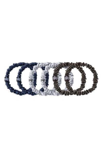 SLIP SLIP PURE SILK 6-PACK SKINNY SCRUNCHIES,850004304723