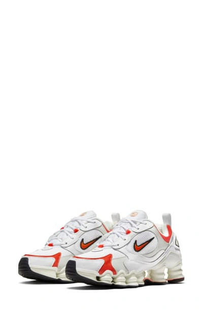 Nike Shox Tl Nova Sneaker In White/ Team Orange