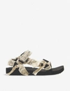 ARIZONA LOVE Trekky Fun leopard-print woven sandals,38904873