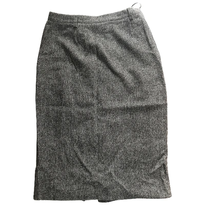 Pre-owned Gerard Darel Wool Mid-length Skirt In Black