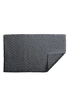 Matouk Lotus Bath Rug In Charcoal