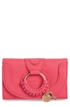 See By Chloé Hana Compact Wallet In Ardent Pink