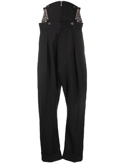 Vivienne Westwood Mid-rise Dropped Crotch Trousers In Black