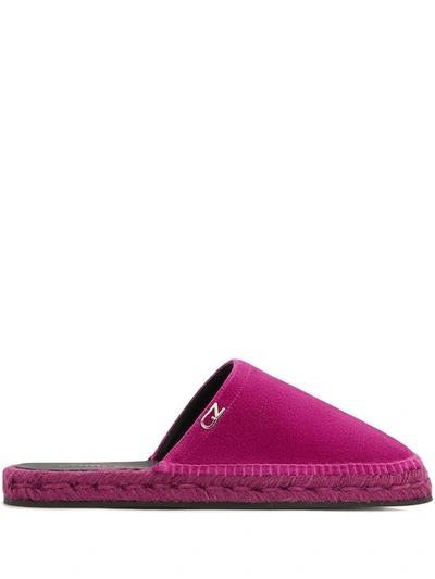 Giuseppe Zanotti Lydie 草编鞋 In Fuxia