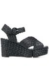 Paloma Barceló Lava Wedge-heel Espadrilles In Black
