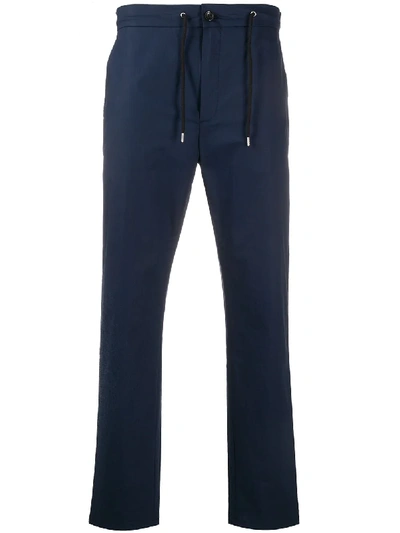 De Beers Drawstring Waist Tapered Trousers In Blue