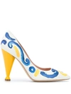 MOSCHINO PAINTED 110MM PUMPS