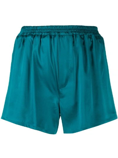 Haider Ackermann Silk-satin Shorts In Green