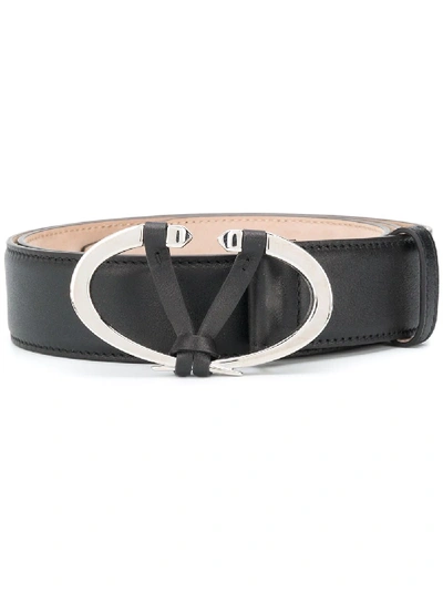 Valentino Garavani Vlogo Belt In Black