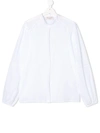 Alberta Ferretti Teen Lace Detail Blouse In White