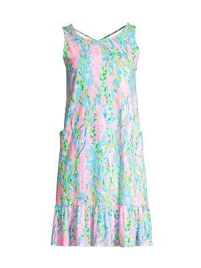 Lilly Pulitzer Kristin Printed Flounce Dress In Multi