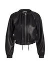 PROENZA SCHOULER WHITE LABEL Lightweight Leather Bomber Jacket