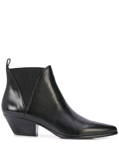 Diane Von Furstenberg Nadie Ankle Boots In Black
