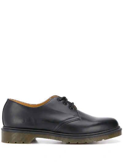 Dr. Martens' 1461 Pw 3-eye Shoes In Black