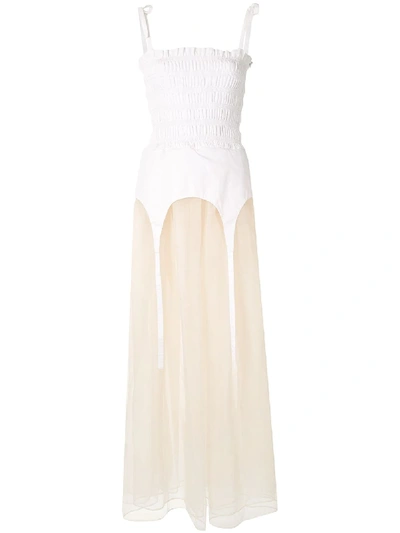 Sandy Liang Eight Cocktail Dress In White